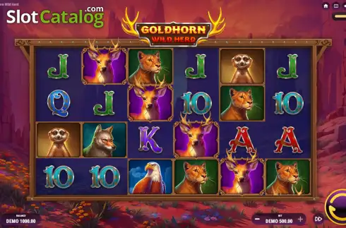 Скрин2. Goldhorn Wild Herd слот