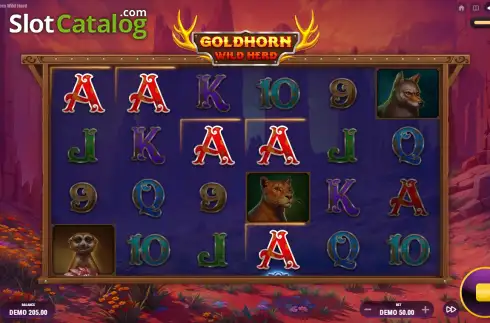 Скрин3. Goldhorn Wild Herd слот