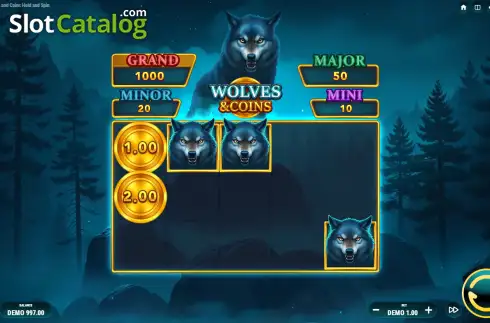 Скрин2. Wolves & Coins слот
