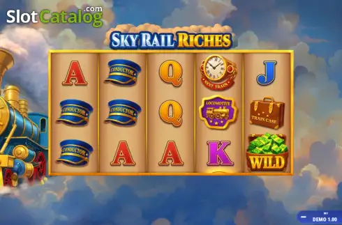 Скрин2. Sky Rail Riches слот