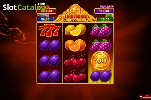 Скрин2. Lightning Juicy Coins слот
