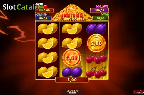Скрин3. Lightning Juicy Coins слот