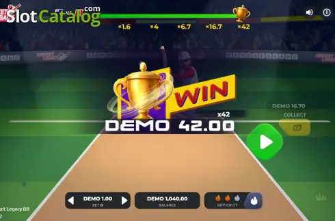 Скрин3. Cricket Legacy BB слот
