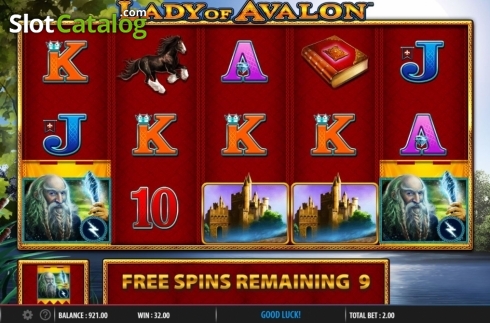 Скрин6. Lady of Avalon слот