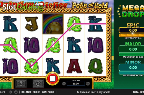 Скрин4. Rainbow Riches Pots of Gold слот