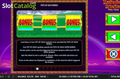 Скрин9. Rainbow Riches Pots of Gold слот