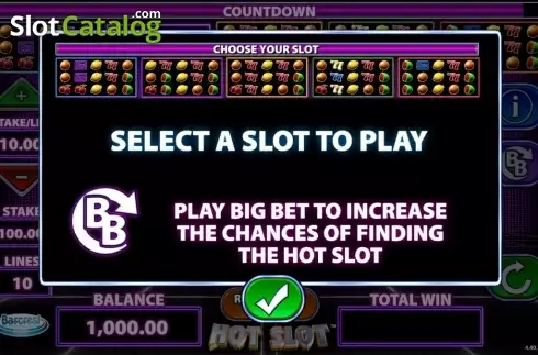 Скрин2. Hot Slot (Barcrest) слот