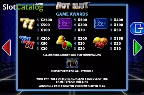 Скрин8. Hot Slot (Barcrest) слот