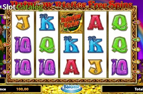 Скрин2. Rainbow Riches Free Spins слот