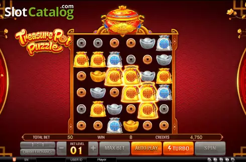 Скрин3. Treasure Pot Puzzle слот
