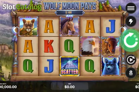 Скрин2. Wolf Moon Pays слот