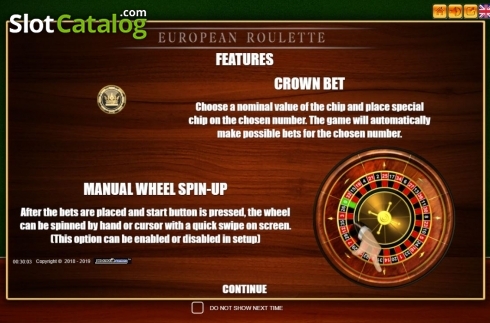Скрин2. European Roulette (Belatra Games) слот