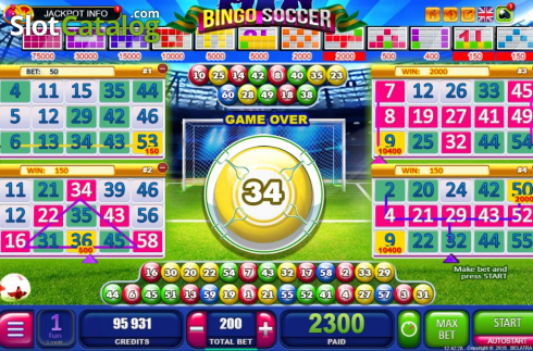 Скрин6. Bingo Soccer слот