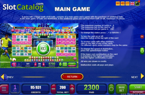 Скрин8. Bingo Soccer слот