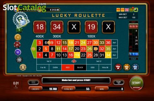 Скрин3. Lucky Roulette (Belatra Games) слот