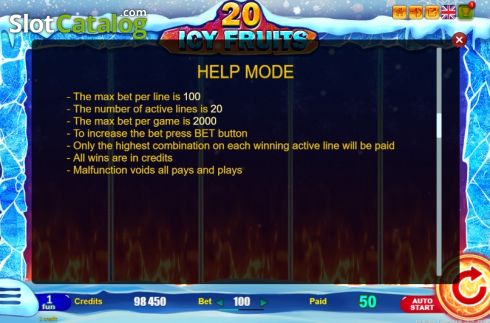 Скрин8. Icy Fruits (Belatra Games) слот