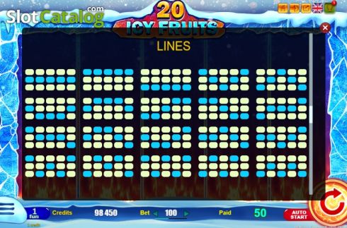 Скрин9. Icy Fruits (Belatra Games) слот