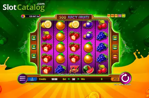 Скрин2. 500 Juicy Fruits слот