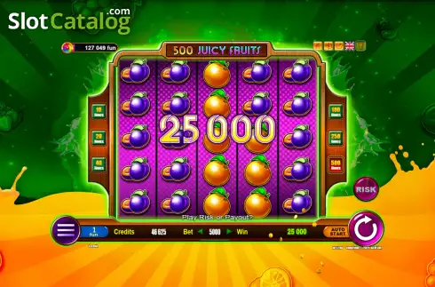Скрин4. 500 Juicy Fruits слот
