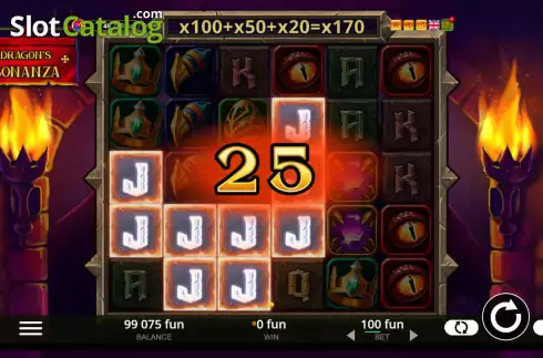 Скрин3. Dragon's Bonanza слот