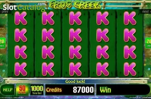 Скрин3. Frog Creek слот