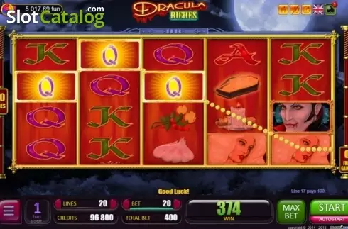 Скрин3. Dracula Riches слот