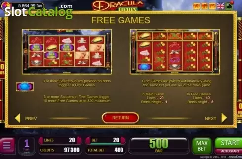Скрин7. Dracula Riches слот