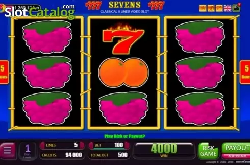 Скрин3. Sevens (Belatra Games) слот