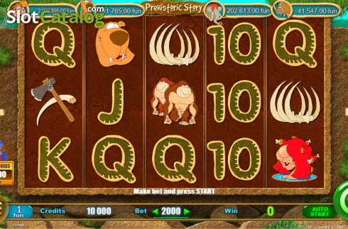 Скрин2. Prehistoric Story слот