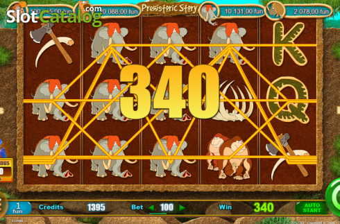 Скрин3. Prehistoric Story слот