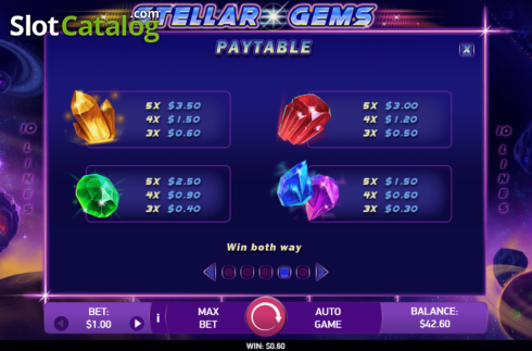 Скрин8. Stellar Gems слот