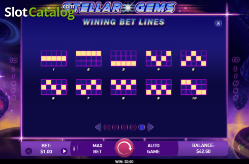 Скрин9. Stellar Gems слот
