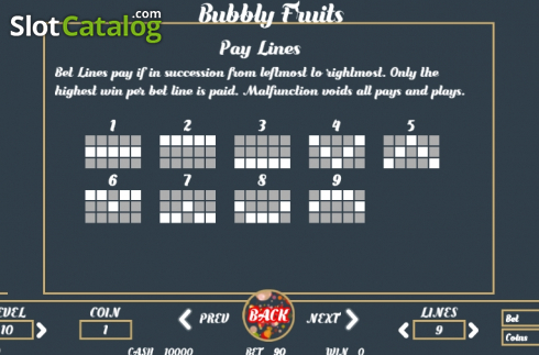 Скрин9. Bubbly Fruits слот