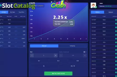 Скрин3. Crash (BetConstruct) слот