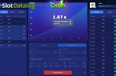 Скрин4. Crash (BetConstruct) слот