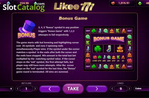 Скрин7. 777 Likee слот
