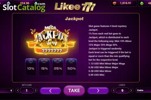 Скрин9. 777 Likee слот