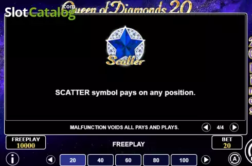 Скрин9. Queen of Diamonds 20 слот