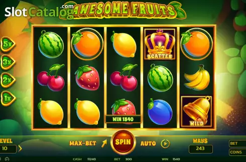 Скрин2. Awesome Fruits слот