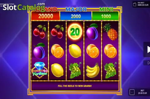 Скрин2. Diamond Rush Fortune слот