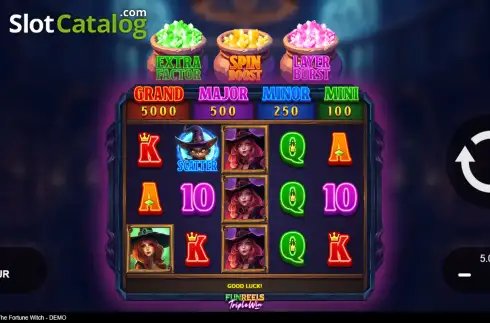 Скрин2. Giselle The Fortune Witch слот