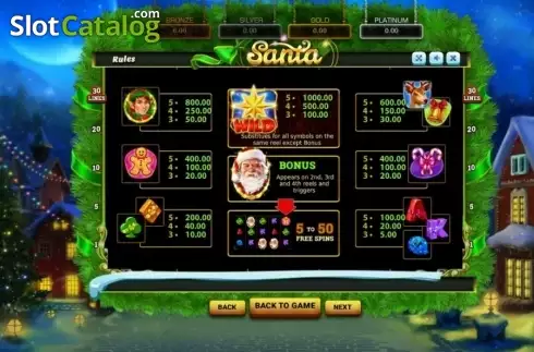 Скрин4. Santa (Betsense) слот