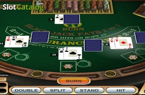 Скрин3. 21 Burn Blackjack (Betsoft) слот