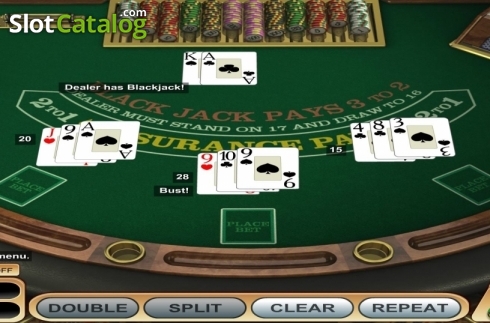 Скрин4. European Blackjack (Betsoft) слот