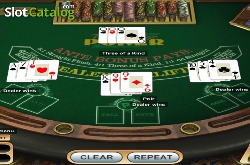 Скрин4. Triple Edge Poker (Betsoft) слот