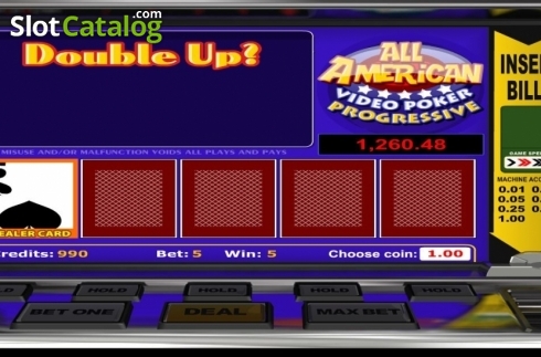 Скрин7. All American Poker (Betsoft) слот