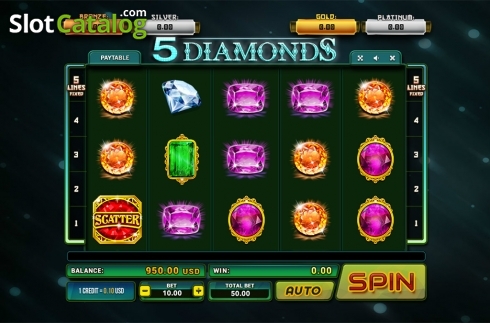 Скрин2. 5 Diamonds слот