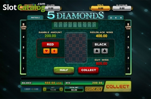 Скрин4. 5 Diamonds слот