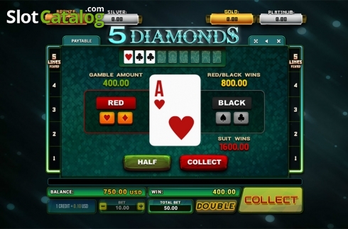 Скрин5. 5 Diamonds слот
