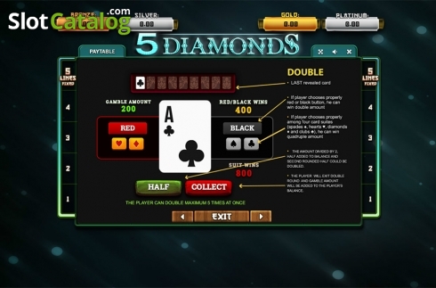 Скрин8. 5 Diamonds слот